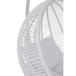 Round White Steel Hanging Chair, 119x110x193cm
