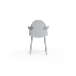 Light grey wooden armchair, 56 x 53.5 x 74.5 cm | Uma