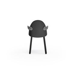 Black wooden armchair, 50 x 51 x 81 cm | Uma