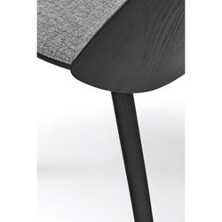 Black wooden armchair, 50 x 51 x 81 cm | Uma