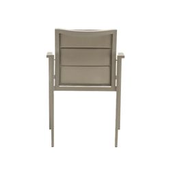 Aluminum, ceramic, and textilene garden dining set in taupe | Orick