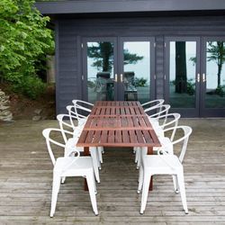 Krzesło ze stali białej 52,5 x 52 x 71,5 cm