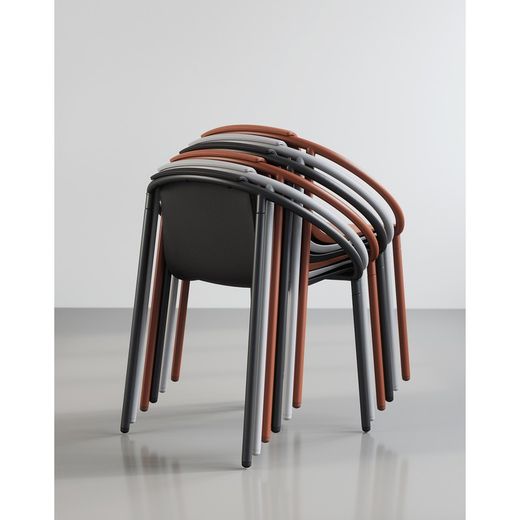 Steel chair in grey, 64 x 55 x 74 cm | Ringo