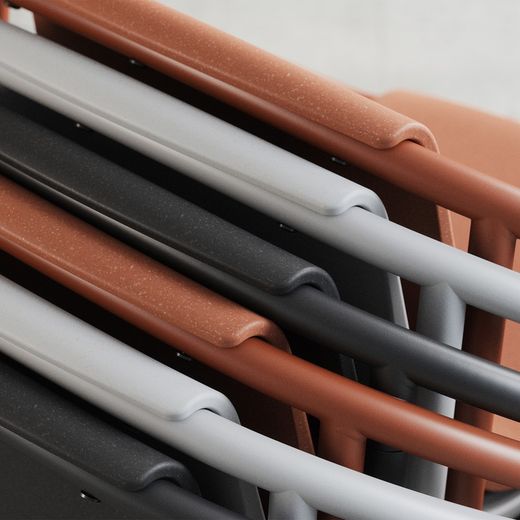 Steel chair in grey, 64 x 55 x 74 cm | Ringo