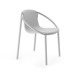 Steel chair in grey, 64 x 55 x 74 cm | Ringo