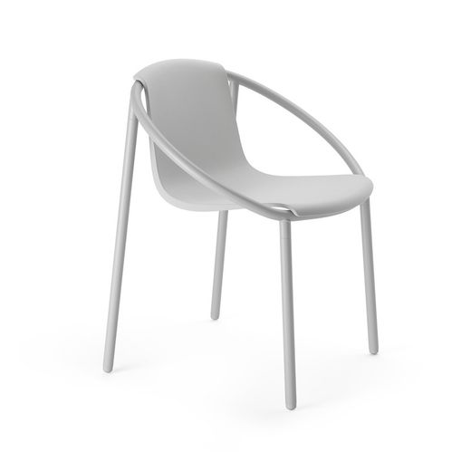 Steel chair in grey, 64 x 55 x 74 cm | Ringo