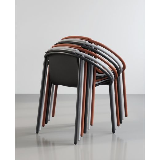 Stahlstuhl in schwarz, 64 x 55 x 74 cm | Ringo