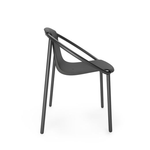 Stahlstuhl in schwarz, 64 x 55 x 74 cm | Ringo