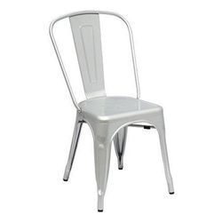 Silver gray steel chair 45 x 52 x 85.5 cm