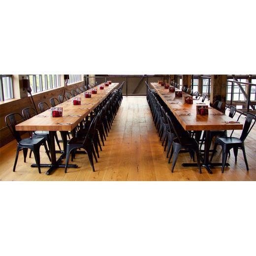 Black steel chair 45 x 52 x 85.5 cm