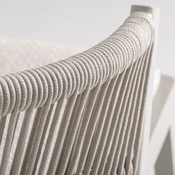 Silla de aluminio en gris y beige, 56 x 60 x 71 cm | Tegna