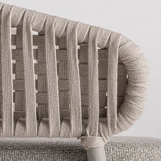 Silla de aluminio y polipropileno en gris, 58 x 59 x 75 cm | Lenk