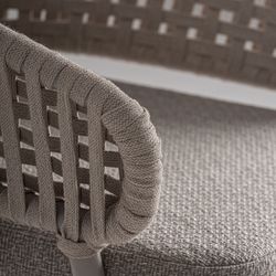Silla de aluminio y polipropileno en gris, 58 x 59 x 75 cm | Lenk