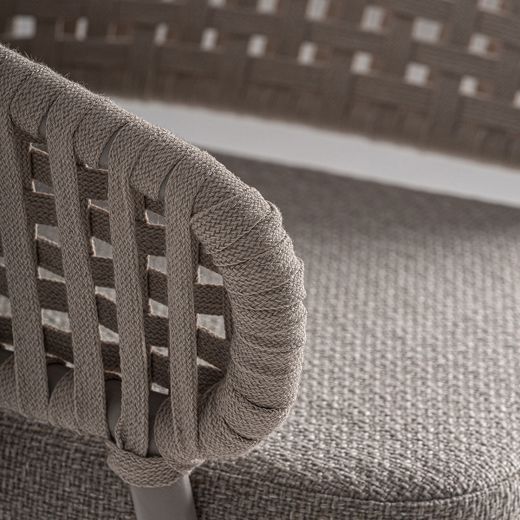 Silla de aluminio y polipropileno en gris, 58 x 59 x 75 cm | Lenk