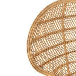 Chaise en rotin beige/crème, 58,5x101,5x134cm