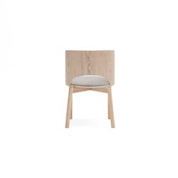 Wooden dining chair in light natural color, 49 x 53 x 77.5 cm | Dam