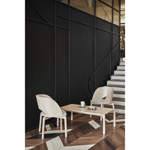 Wooden dining chair in light natural color, 49 x 53 x 77.5 cm | Dam