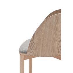 Wooden dining chair in light natural color, 49 x 53 x 77.5 cm | Dam