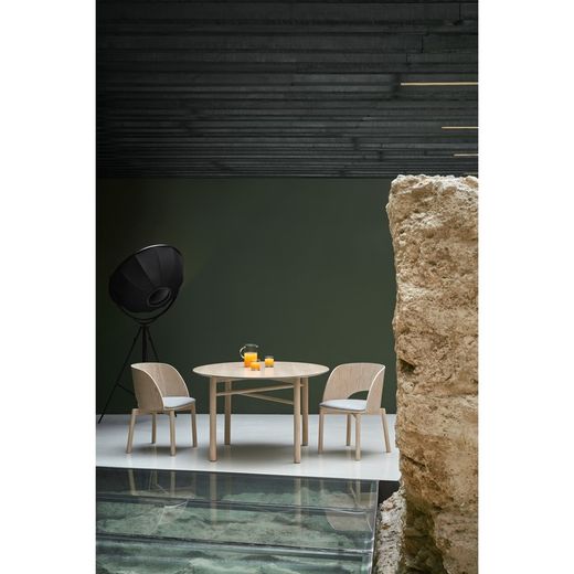 Wooden dining chair in light natural color, 49 x 53 x 77.5 cm | Dam