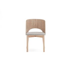 Wooden dining chair in light natural color, 49 x 53 x 77.5 cm | Dam