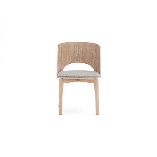 Wooden dining chair in light natural color, 49 x 53 x 77.5 cm | Dam