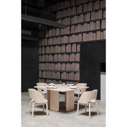 Wooden dining chair in light natural color, 49 x 53 x 77.5 cm | Dam