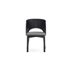 Schwarzer Esszimmerstuhl aus Holz, 49 x 53 x 77,5 cm | Damm