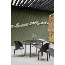 Schwarzer Esszimmerstuhl aus Holz, 49 x 53 x 77,5 cm | Damm