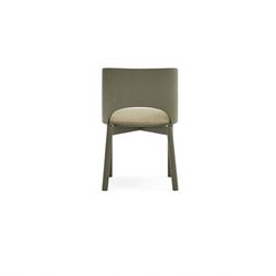 Olivgrüner Esszimmerstuhl aus Holz, 49 x 53 x 77,5 cm | Damm