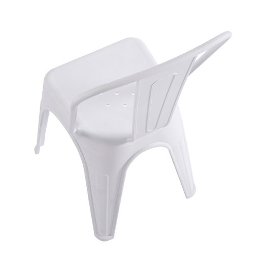 Silla de comedor de polipropileno en blanco, 45 x 45 x 85 cm | Vint
