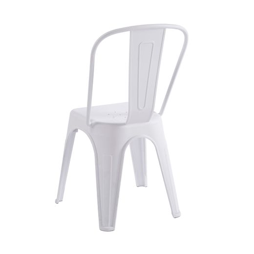 Silla de comedor de polipropileno en blanco, 45 x 45 x 85 cm | Vint