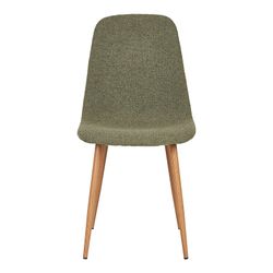 Sedia da pranzo in tessuto bouclé verde, 54 x 44 x 88 cm | Stoccolma