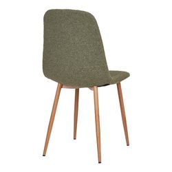 Green bouclé fabric dining chair, 54 x 44 x 88 cm | Stockholm