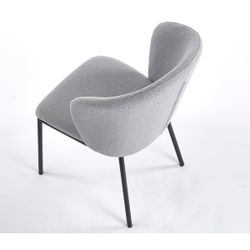 Silla de comedor de tejido en gris, 63 x 60 x 82 cm | Margot