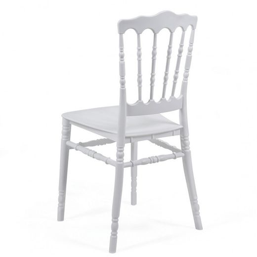 White Plastic Wedding Dining Chair, 40x43x92 cm
