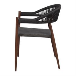 Syntetisk repstol i brunt, 57 x 56 x 75,5 cm | Truman