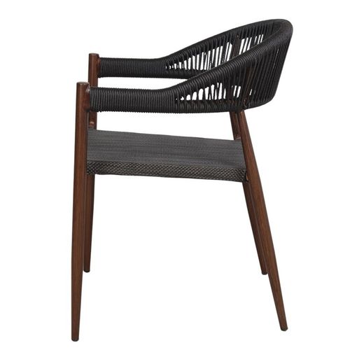 Syntetisk repstol i brunt, 57 x 56 x 75,5 cm | Truman