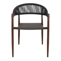 Syntetisk repstol i brunt, 57 x 56 x 75,5 cm | Truman