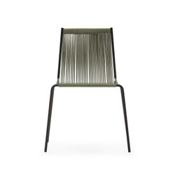 Rope and metal chair in mint green, 55 x 57 x 82 cm | Emily