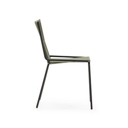 Rope and metal chair in mint green, 55 x 57 x 82 cm | Emily