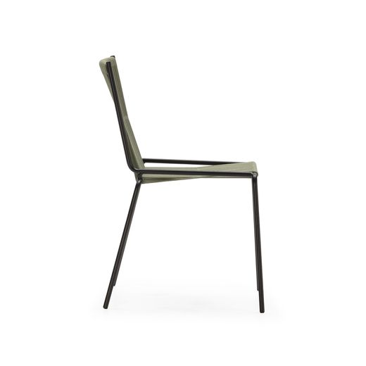 Rope and metal chair in mint green, 55 x 57 x 82 cm | Emily