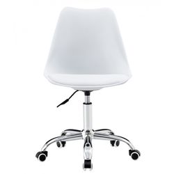 Silla de escritorio de polipropileno en blanco, 48 x 57 x 84-94 cm | Torre