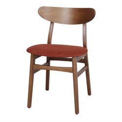 Essen stoel in naturel en terracotta, 50 x 49 x 78 cm | begrafenis