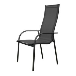 Cadeira de jardim Chillvert Portofino Alumínio 68x59x110 cm Cinza
