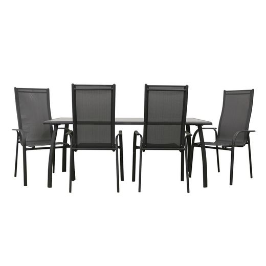 Cadeira de jardim Chillvert Portofino Alumínio 68x59x110 cm Cinza