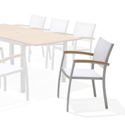 Cadeira de jardim de alumínio 57x55x84 cm cinza