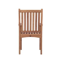 Havestol med arme af teaktræ i honning, 54 x 58,5 x 98,5 cm | Danao