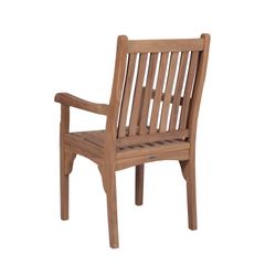 Havestol med arme af teaktræ i honning, 54 x 58,5 x 98,5 cm | Danao