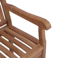 Havestol med arme af teaktræ i honning, 54 x 58,5 x 98,5 cm | Danao
