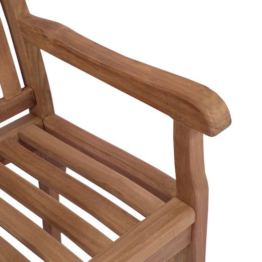 Havestol med arme af teaktræ i honning, 54 x 58,5 x 98,5 cm | Danao
